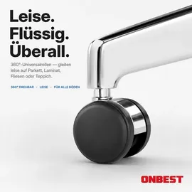 onbest Bürostuhl PREMIUM Kunststoff Schwarz