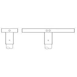 Siteco 5NY74901XA11 Baugruppe Montage 150mm Zopfmaß: 76mm (Aufsatz)mm