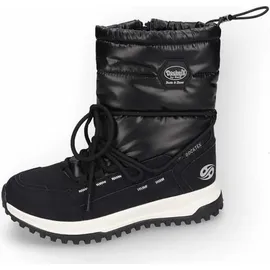 Dockers by Gerli Damen Combat Boots, Frauen Stiefeletten,wasserabweisend,warm gefüttert,schnürstiefel,Winterstiefel,schwarz,36 EU - 36