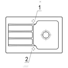 Villeroy & Boch Architectura 45 fossil + Handbetätigung