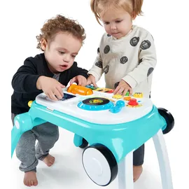 Baby Einstein Baby Einstein, Musical Mix ‘N Roll 4-in-1 Baby Lauflernhilfe & Spieltisch, Entdecken Musik, Farben & Tiere, Lauflernwagen mit Spielstation, Elektronische Spielzeug, Kinder ab 6 Monaten