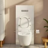 VitrA Sento Wand-Tiefspül-WC-Set, mit Stand-Spülkasten mit Bidetfunktion 7748B003-6202+770-5770-01