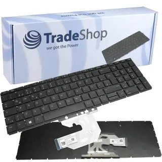 Original Laptop Notebook Tastatur Keyboard Deutsch QWERTZ für HP ProBook 450 G6, 455 G6, 450R G6, 450 G7, 455 G7, 450R G7 - Schwarz, ohne Rahmen