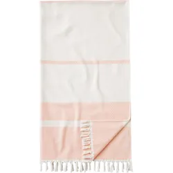 Hamamtuch EGERIA "Pestemal Herri", rosa (rose), B:100cm L:180cm, Hamam Frottier, Obermaterial: 100% Baumwolle, Handtücher (Packung), 100x180 cm, mit Muster & Fransen, ideal als Strandtuch