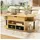 stilvora Couchtisch Oval Schwarz MDF 105 x 60 x 50 cm