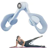 Mineup Oberschenkeltrainer Beckenbodentrainer, Beckenboden Trainer, Beckenboden Hip Trainer mit Intelligenter Zähl, Einstellbar Winkel und Stärke für Männer Damen für Beine, Arme, Gesäß(Blau)