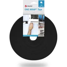 Velcro Klebeband One Wrap 10 mm x 25 m Schwarz