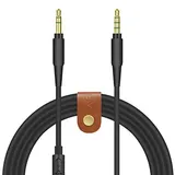 Geekria QuickFit Audio Kabel Kompatibel mit Mixr Pro, Solo3.0, Solo2.0, Studio3, 3.5mm AUX Ersatz-Stereokabel für Kopfhörer mit Inline-Mikrofon und Lautstärkeregler (1.2m)