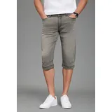 Bruno Banani Jeansbermudas BRUNO BANANI "Hutch-Bermuda", Herren, Gr. 34, Länge 32, grau, Denim/Jeans, Obermaterial: 98% Baumwolle, 2% Elasthan, unifarben, straight fit kniebedeckend, Jeans, Straight-Fit, normale Leibhöhe, aus elastischem Denim-Material
