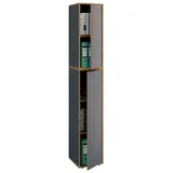 VCM Salia Aktenschrank 30 x 183 x 33 schwarz