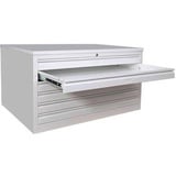 LÜLLMANN Planschrank lichtgrau 6 Schubladen 113,5 x 83,5 x 60,5 cm