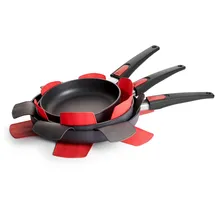 WOLL Pfannenschutz 3er-Set SILICONE – Bunt