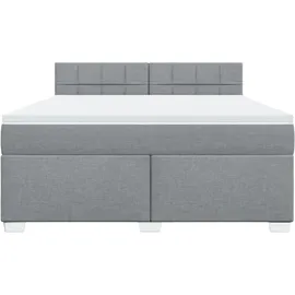 vidaXL Boxspringbett 180 x 200 cm Hellgrau