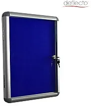 Deflecto Filz Abschließbarer Schaukasten 65 (B) x 2,5 (T) x 90 (H) cm Aluminium Silber
