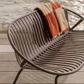 Woood Couch Polyester 2-Sitzer Lila/Braun