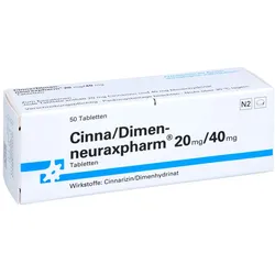 CINNA/DIMEN-neuraxpharm 20 mg/40 mg Tabletten 50 St