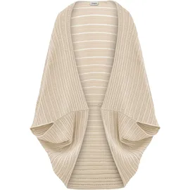 bonprix Strickponcho aus Feinstrick Beige
