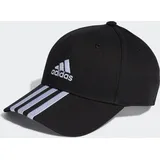 Adidas Baseball 3-Streifen Cotton Twill Baseball Kappe Black / White Erwachsene (S/M)