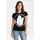 LOGOSHIRT T-Shirt LOGOSHIRT "Sesamstrasse - Krümelmonster Dark Side", Damen, Gr. M, schwarz, 100% Baumwolle, bedruckt, lang, Rundhals, Shirts T-Shirt, mit lizenziertem Print