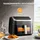 Midea Heißluftfritteuse MF-CY85K schwarz/roségold