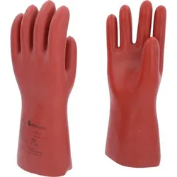 Elektriker-Schutzhandschuh mit mechanischem Schutz, Größe 12, Klasse 3, rot - rot