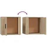 vidaXL Nachtschrank 2 Stk. Sonoma-Eiche 50 x 39 x 47 cm Beige