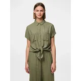 Pieces Hemdbluse Pia Khaki L