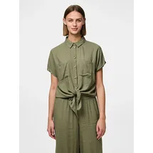 Pieces Hemdbluse Pia Khaki L