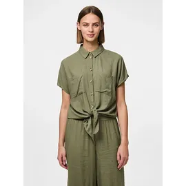 Pieces Hemdbluse Pia Khaki L