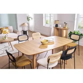 miliboo Esstisch ausziehbar 130-160 x 76 x 90 cm beige