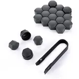 LST 20x Radschraube Abdeckkappen Diebstahlhemmend Kappen Set 17 mm Anthrazit
