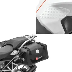 Set: Motorrad Satteltaschen wd. RB25 mit Rollverschluss Bagtecs mit Seiten-Tankpad Grip Pad M transp.