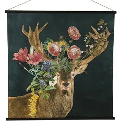 Kunstdruck KAKEMONO HIRSCH