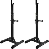 POWRX Squat Rack POWRX Barbell Rack Pair I Dumbbell Stand for Barbell I Barbell Rack I