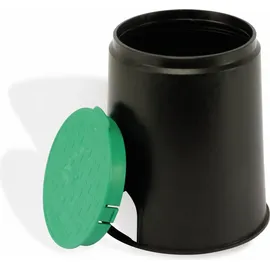 Heitronic 21036 Bodeneinbaudose Schwarz, Grün