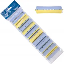 ponik's professional Ponik's Dauerwellen Wickler, Lockenwickler für Dauerwelle Set, Haarwickler 12 Stück, Lockenwickler Dauerwelle 22 mm, - Blau Rot - Blau/Rot