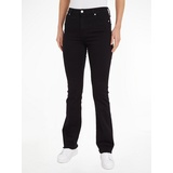 Tommy Hilfiger Bootcut-Jeans mit Bügelfalten schwarz 31