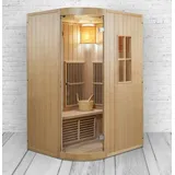 XXL Luxus Infrarotsauna + Infrarotkabine Kombi SET Sauna inkl. Saunaofen Harvia