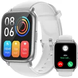 RUIMEN Smartwatch mit Telefonfunktion,Smartwatch für Damen Herren HD-Touch Screen Fitnessuhr mit SpO2-Überwachung Pulsuhr Schlafmonitor Schrittzähler Uhr Multi Trainingsmodi für Android iOS