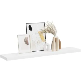 vidaXL Wandregal 120 x 23,5 x 3,8 cm Weiß