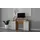 Forte Schreibtisch Net106 Holzoptik Grau