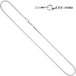 Silberkette JOBO, silber (silber 925), Halsketten, Damen, Silber 925 (Sterlingsilber), L: 70cm, Venezianerkette 925 Silber 70 cm 1,8 mm