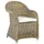 Beliani Gartensessel Susua Rattan 54 x 87 x 67 cm Cremeweiß mit Kissen