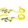 Acerbis Spanngurte 25 mm Rot/Blau/Gelb