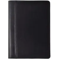 Dermata Schreibmappe Leder 36,5 cm schwarz