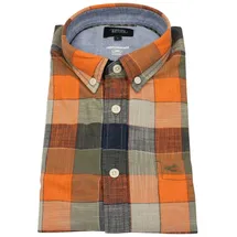 CAMEL ACTIVE Kurzarmhemd kariert Orange M