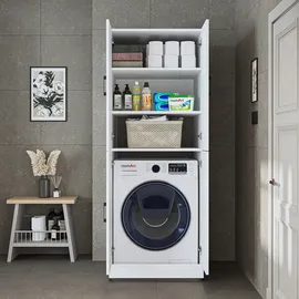 roomart DORA-II Waschmaschinenschrank 70 x 73,8 x 0 cm Weiß