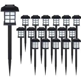monzana Laterne Kunststoff 38,0 cm 18er Set schwarz