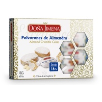 Doña Jimena|POLVORONES DE ALMENDRA, Almond Crumble Cakes | Typisch andalusische Süßigkeit höchster Qualität| Packung mit traditionell hergestellten | Mandeln| 250 Gramm
