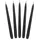 Partydeco Spitzkerze 24 cm schwarz 10 St.